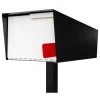 Modern Mailbox Post Mounted Mailbox, Two Tone Black, Black/White, Post Included 2 Modern Mailbox Post Mounted Mailbox, Two Tone Black, Black/White, Post Included -Mayne Store 6ab13c9d008b25db 2366 w800 h800 b1 p0
