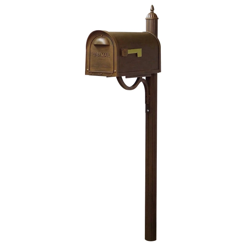 Special Lite Products Company Classic Curbside Mailbox With Richland Mailbox Post 3 Special Lite Products Company Classic Curbside Mailbox With Richland Mailbox Post