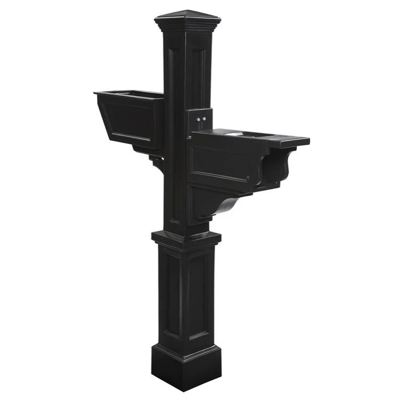 Mayne - Outdoor Products Of Distinction Mayne Signature Plus Weatherproof Traditional Plastic Mail Post In Black 3 Mayne - Outdoor Products Of Distinction Mayne Signature Plus Weatherproof Traditional Plastic Mail Post In Black