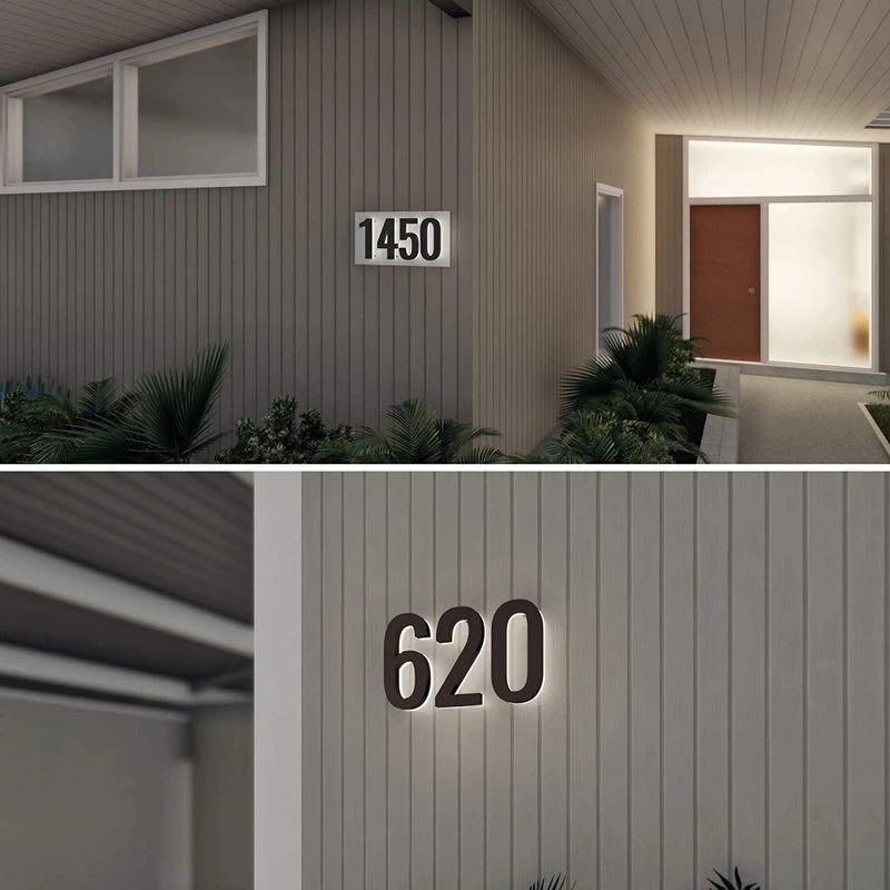Modern Lights 5 In ABS Backlit LED Floating Address Number, Up-Scale Modern Look LumaNumbers, 8 Modern Lights 5 In ABS Backlit LED Floating Address Number, Up-Scale Modern Look LumaNumbers, - Image 6