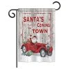Breeze Decor Santa's Coming To Town Winter, Seasonal Garden Flag 13"x18.5" 1 Breeze Decor Santa's Coming To Town Winter, Seasonal Garden Flag 13"x18.5" -Mayne Store 74715e420c34e705 5167 w800 h800 b1 p0