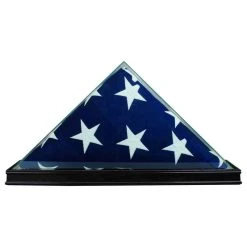 Perfect Cases, Inc. All Glass Flag Display Case 9.5x5, Black