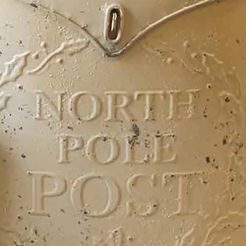 Park Hill Collection North Pole Post Box, Cream 4 Park Hill Collection North Pole Post Box, Cream - Image 2