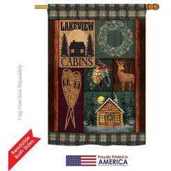 Breeze Decor Winter Lakeview Cabins Winter, Seasonal House Flag 28"x40" 7 Breeze Decor Winter Lakeview Cabins Winter, Seasonal House Flag 28"x40" -Mayne Store 7691b0110c34e8f7 5357 w800 h800 b1 p0