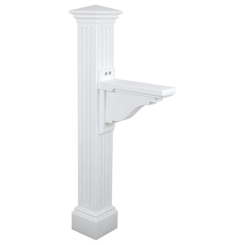 Mayne - Outdoor Products Of Distinction 58"H X 26 1/2"D X 9"W Manchester Mailbox Post, White 3 Mayne - Outdoor Products Of Distinction 58"H X 26 1/2"D X 9"W Manchester Mailbox Post, White