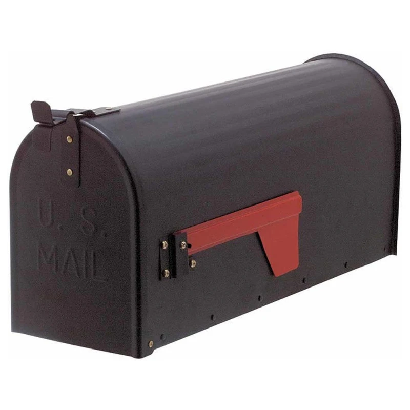 Renovators Supply Manufacturing "MAIL" Black Rural Mailbox Solid Brass | 3 Renovators Supply Manufacturing "MAIL" Black Rural Mailbox Solid Brass |