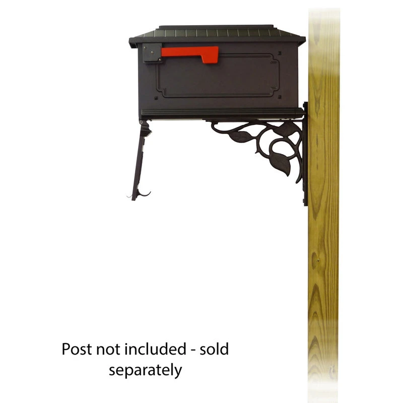 Special Lite Products Company Kingston Curbside Mailbox With Floral Front Single Mailbox Mounting Bracket 7 Special Lite Products Company Kingston Curbside Mailbox With Floral Front Single Mailbox Mounting Bracket - Image 5