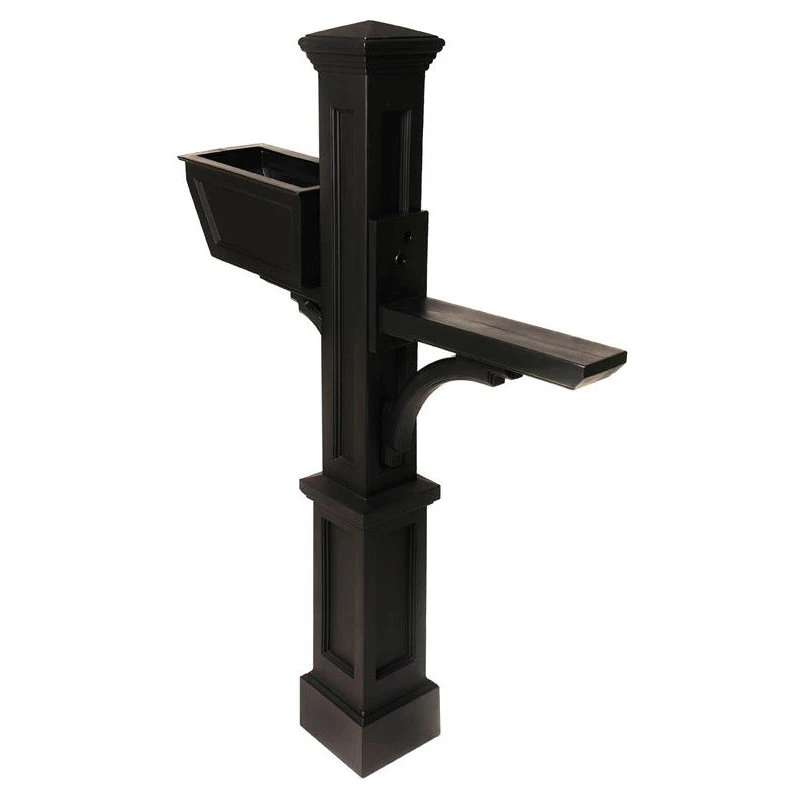 Mayne - Outdoor Products Of Distinction Mayne Westbrook Plus Traditional Plastic Mail Post In Black 3 Mayne - Outdoor Products Of Distinction Mayne Westbrook Plus Traditional Plastic Mail Post In Black