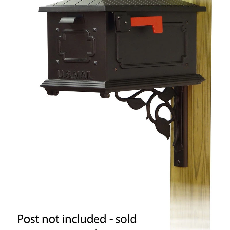 Special Lite Products Company Kingston Curbside Mailbox With Floral Front Single Mailbox Mounting Bracket 4 Special Lite Products Company Kingston Curbside Mailbox With Floral Front Single Mailbox Mounting Bracket - Image 2