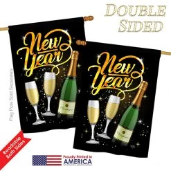 Breeze Decor Cheers To Happy New Year Winter Double-Sided Flag, 28"x40" 8 Breeze Decor Cheers To Happy New Year Winter Double-Sided Flag, 28"x40" -Mayne Store 8db199ff0c81437b 5844 w800 h800 b1 p0