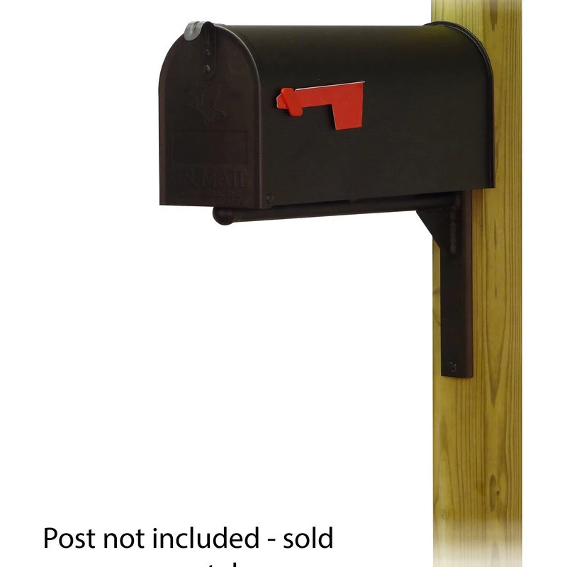 Special Lite Products Company Standard Steel Mailbox With Ashley Front Single Mailbox Mounting Bracket 4 Special Lite Products Company Standard Steel Mailbox With Ashley Front Single Mailbox Mounting Bracket - Image 2