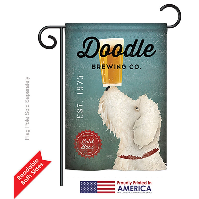 Breeze Decor Doodle Brewing Nature, Everyday Garden Flag 13"x18.5" 4 Breeze Decor Doodle Brewing Nature, Everyday Garden Flag 13"x18.5" - Image 2