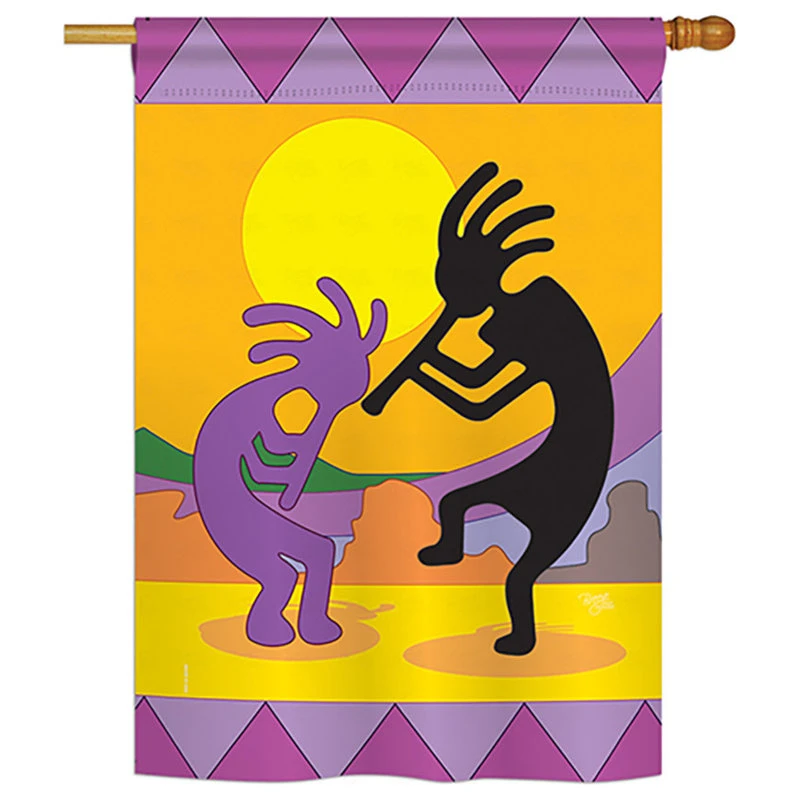 Breeze Decor Kokopelli Country And Primitive Southwest Double-Sided Flag, 28"x40" 3 Breeze Decor Kokopelli Country And Primitive Southwest Double-Sided Flag, 28"x40"