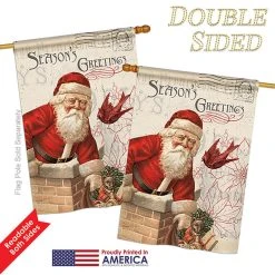 Breeze Decor Antique Santa Holiday Winter, Seasonal House Flag 28"x40" 8 Breeze Decor Antique Santa Holiday Winter, Seasonal House Flag 28"x40" -Mayne Store 941118640c34e8b5 5317 w800 h800 b1 p0