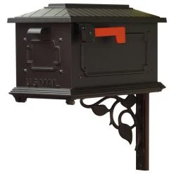 Special Lite Products Company Kingston Curbside Mailbox With Floral Front Single Mailbox Mounting Bracket