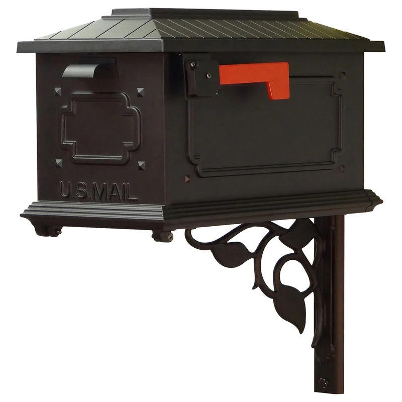 Special Lite Products Company Kingston Curbside Mailbox With Floral Front Single Mailbox Mounting Bracket 3 Special Lite Products Company Kingston Curbside Mailbox With Floral Front Single Mailbox Mounting Bracket