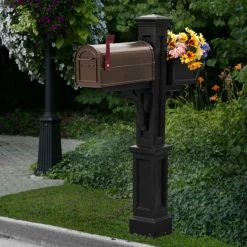 Mayne - Outdoor Products Of Distinction 8"W X 40"D X 56"H Westbrook Plus Mailbox Post, Black 8 Mayne - Outdoor Products Of Distinction 8"W X 40"D X 56"H Westbrook Plus Mailbox Post, Black -Mayne Store 9d8115d10ac3c250 9871 w800 h800 b0 p0