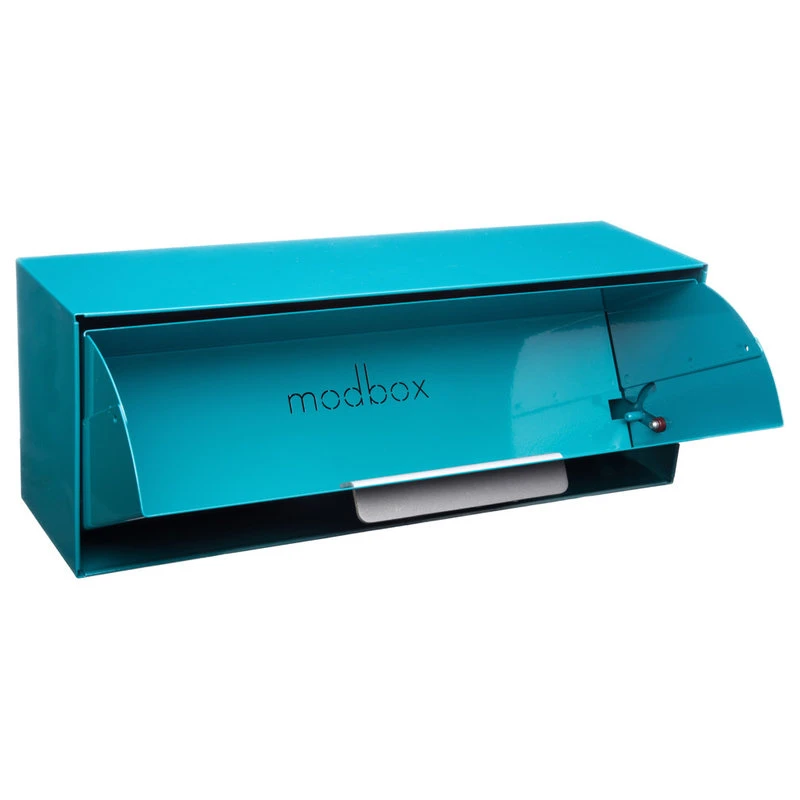 Modbox USA, Inc. ModboxUSA Modern Vertical Wall Mounted Mailbox, Turquoise, Blue 4 Modbox USA, Inc. ModboxUSA Modern Vertical Wall Mounted Mailbox, Turquoise, Blue - Image 2