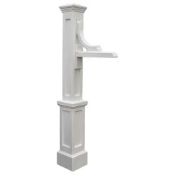 Mayne - Outdoor Products Of Distinction 24"W X 8"D X 56"H Woodhaven Sign Post, White