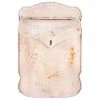 CREATIVE CO-OP Embossed Tin Post Box, Distressed Finish, Pink 2 CREATIVE CO-OP Embossed Tin Post Box, Distressed Finish, Pink -Mayne Store a551b9c90152267a 2090 w800 h800 b1 p0
