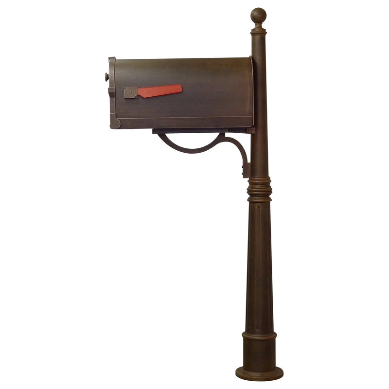 Special Lite Products Company Savannah Curbside Mailbox With Ashland Mailbox Post Unit, Copper 6 Special Lite Products Company Savannah Curbside Mailbox With Ashland Mailbox Post Unit, Copper - Image 4
