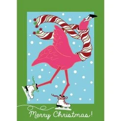 Dicksons Double Applique Flamingos Polyester Large Flag