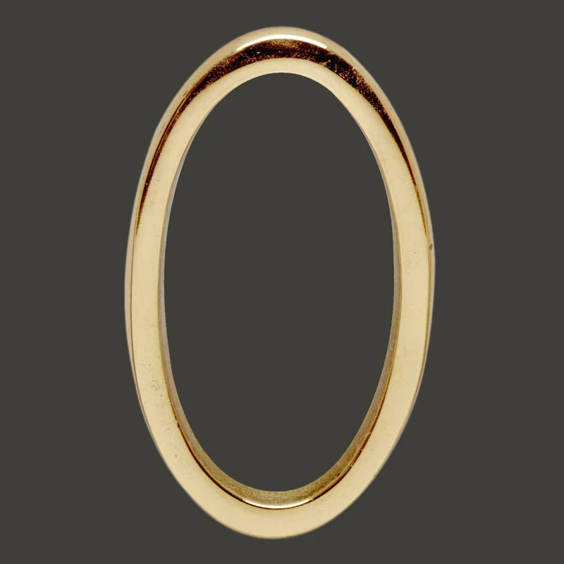 Renovators Supply Manufacturing Bright Solid Brass 3" Address House Number '0' Pin Mount | 4 Renovators Supply Manufacturing Bright Solid Brass 3" Address House Number '0' Pin Mount | - Image 2