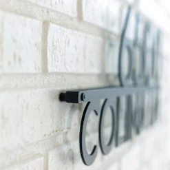 Mod Mettle Address Sign W/ Street Name, Black, 6"h Numbers, New York Font 9 Mod Mettle Address Sign W/ Street Name, Black, 6"h Numbers, New York Font -Mayne Store afb11aa10127d153 7045 w800 h800 b0 p0