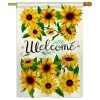 Breeze Decor Welcome Sunflowers Bouquet, Floral Decorative Vertical House Flag 28"x40" 2 Breeze Decor Welcome Sunflowers Bouquet, Floral Decorative Vertical House Flag 28"x40" -Mayne Store b311f2e10c34e79c 5818 w800 h800 b1 p0