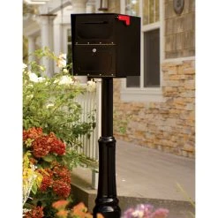 Architectural Mailboxes Basic Post With Decorative Cover, Black 7 Architectural Mailboxes Basic Post With Decorative Cover, Black -Mayne Store b4b17cef0233b5c7 2938 w800 h800 b0 p0