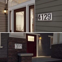 Modern Lights 5 In ABS Backlit LED Floating Address Number, Up-Scale Modern Look LumaNumbers, 12 Modern Lights 5 In ABS Backlit LED Floating Address Number, Up-Scale Modern Look LumaNumbers, -Mayne Store b66199f6001be195 2339 w800 h800 b0 p0