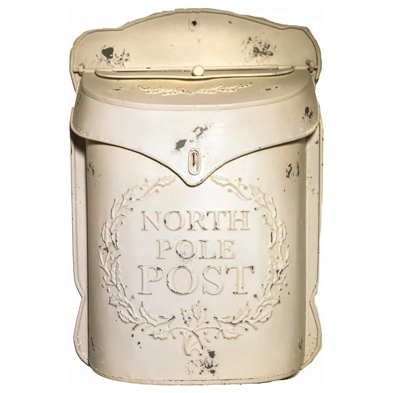 Park Hill Collection North Pole Post Box, Cream 3 Park Hill Collection North Pole Post Box, Cream