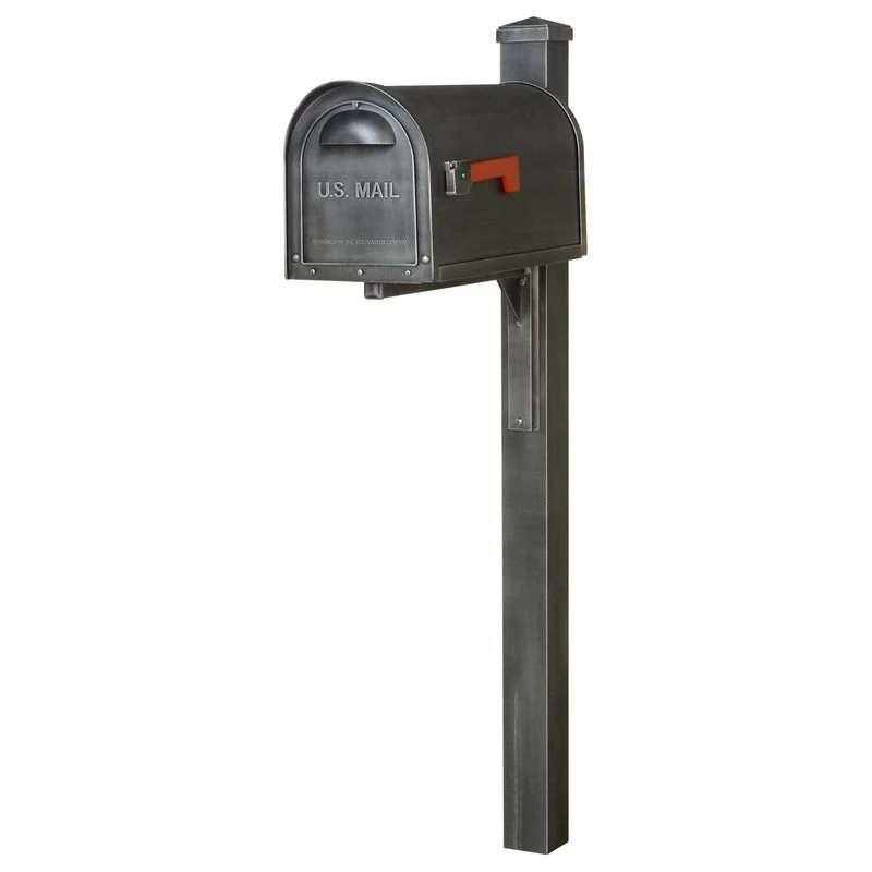 Special Lite Products Company Classic Curbside Mailbox And Wellington Post Smooth, Swedish Silver 3 Special Lite Products Company Classic Curbside Mailbox And Wellington Post Smooth, Swedish Silver