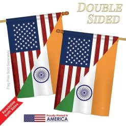 Breeze Decor US India Friendship Flags Of The World, Everyday House Flag 28"x40" 8 Breeze Decor US India Friendship Flags Of The World, Everyday House Flag 28"x40" -Mayne Store b9e1fdef0c34e832 5785 w800 h800 b1 p0