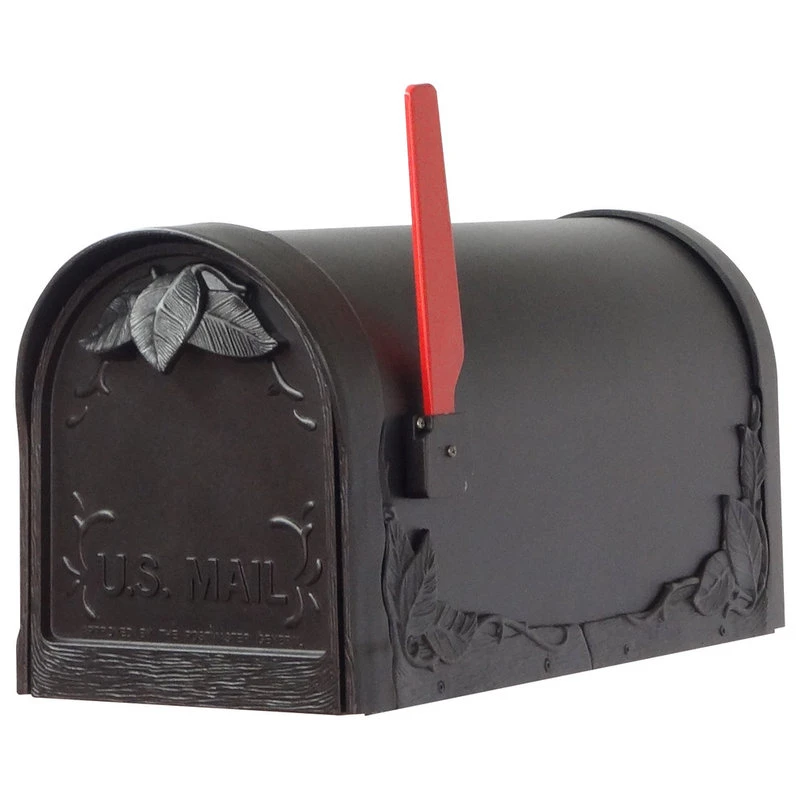 Special Lite Products Company Floral Curbside Mailbox, Black 4 Special Lite Products Company Floral Curbside Mailbox, Black - Image 2