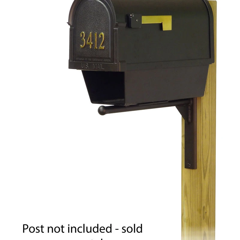 Special Lite Products Company Berkshire Mailbox With Address Numbers, Newspaper Tube & Mounting Bracket 4 Special Lite Products Company Berkshire Mailbox With Address Numbers, Newspaper Tube & Mounting Bracket - Image 2