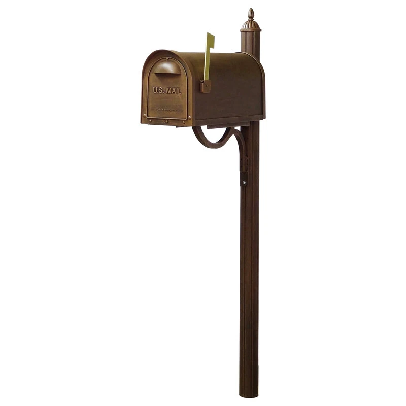 Special Lite Products Company Classic Curbside Mailbox With Richland Mailbox Post 4 Special Lite Products Company Classic Curbside Mailbox With Richland Mailbox Post - Image 2