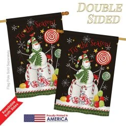 Breeze Decor Sweet Snowmen Winter, Seasonal House Flag 28"x40" 8 Breeze Decor Sweet Snowmen Winter, Seasonal House Flag 28"x40" -Mayne Store bc31a5420c34e8c7 5332 w800 h800 b1 p0