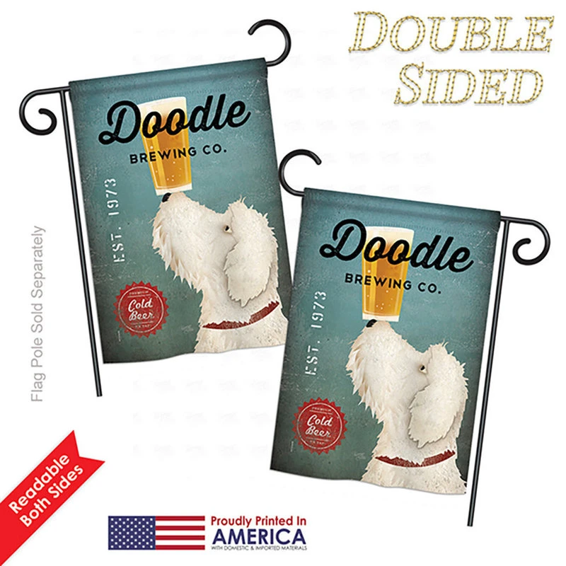 Breeze Decor Doodle Brewing Nature, Everyday Garden Flag 13"x18.5" 5 Breeze Decor Doodle Brewing Nature, Everyday Garden Flag 13"x18.5" - Image 3