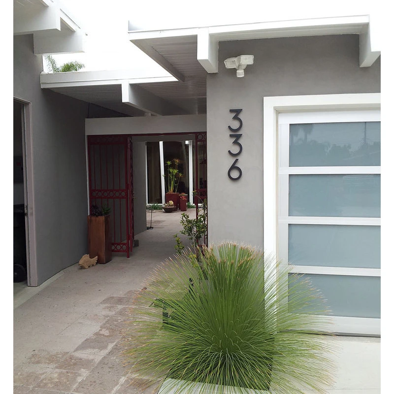 Moderndwellnumbers Modern Font House Number, Bronze, 8", Number 2, Modern Font 4 Moderndwellnumbers Modern Font House Number, Bronze, 8", Number 2, Modern Font - Image 2