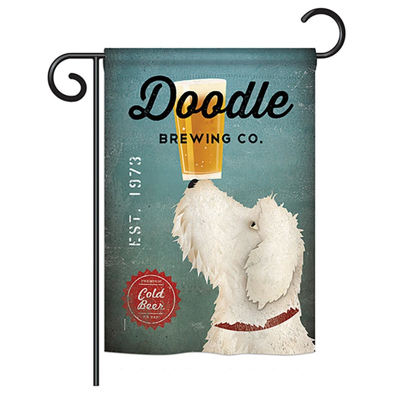 Breeze Decor Doodle Brewing Nature, Everyday Garden Flag 13"x18.5" 3 Breeze Decor Doodle Brewing Nature, Everyday Garden Flag 13"x18.5"