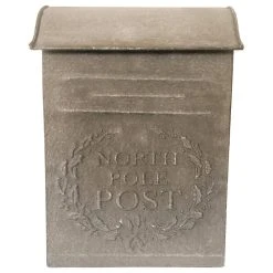Park Hill Collection North Pole Letter Box, Gray