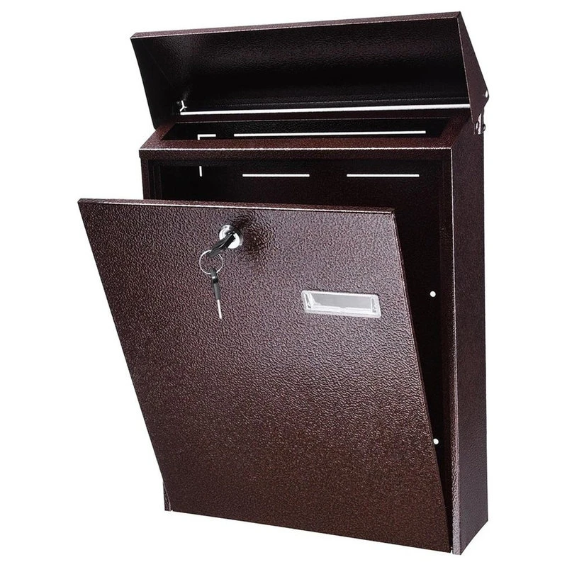 Yescom Large Wall Mount Locking Mailbox Steel Letter Box With Door And 2 Keys Home 5 Yescom Large Wall Mount Locking Mailbox Steel Letter Box With Door And 2 Keys Home - Image 3
