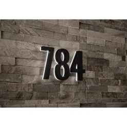 Modern Lights 5 In Steel Backlit LED Floating Address Number, Up-Scale Modern Look LumaNumbers 10 Modern Lights 5 In Steel Backlit LED Floating Address Number, Up-Scale Modern Look LumaNumbers -Mayne Store c9e18b280cdc6ab9 5920 w800 h800 b0 p0