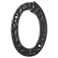 RCH Hardware Iron Vintage Farmhouse House Number, 4-Inch, Various Finishes, Blac