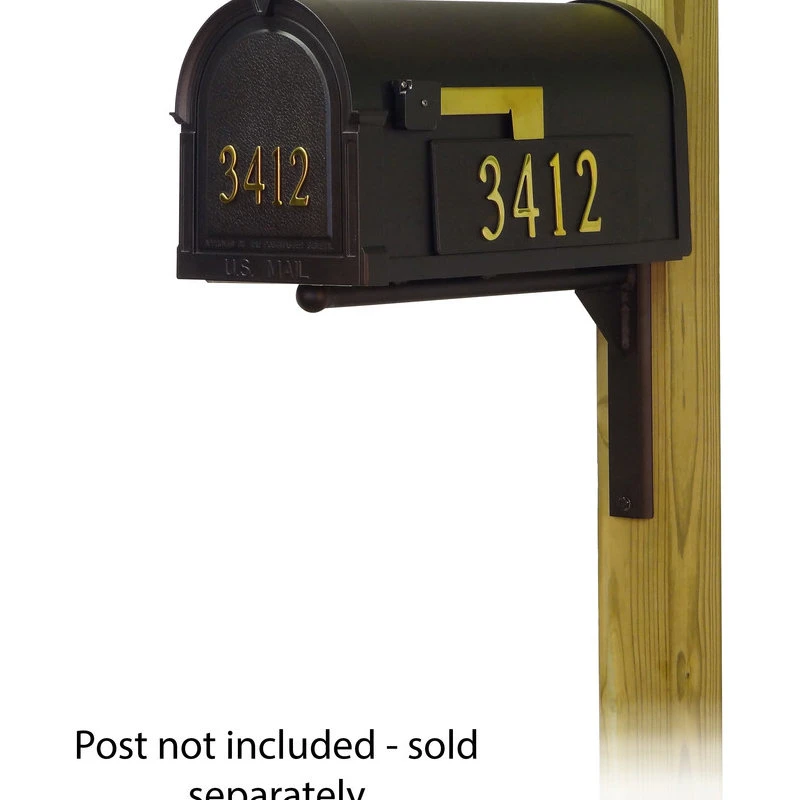 Special Lite Products Company Berkshire Mailbox With Front & Side Address Numbers & Mailbox Mounting Bracket 4 Special Lite Products Company Berkshire Mailbox With Front & Side Address Numbers & Mailbox Mounting Bracket - Image 2