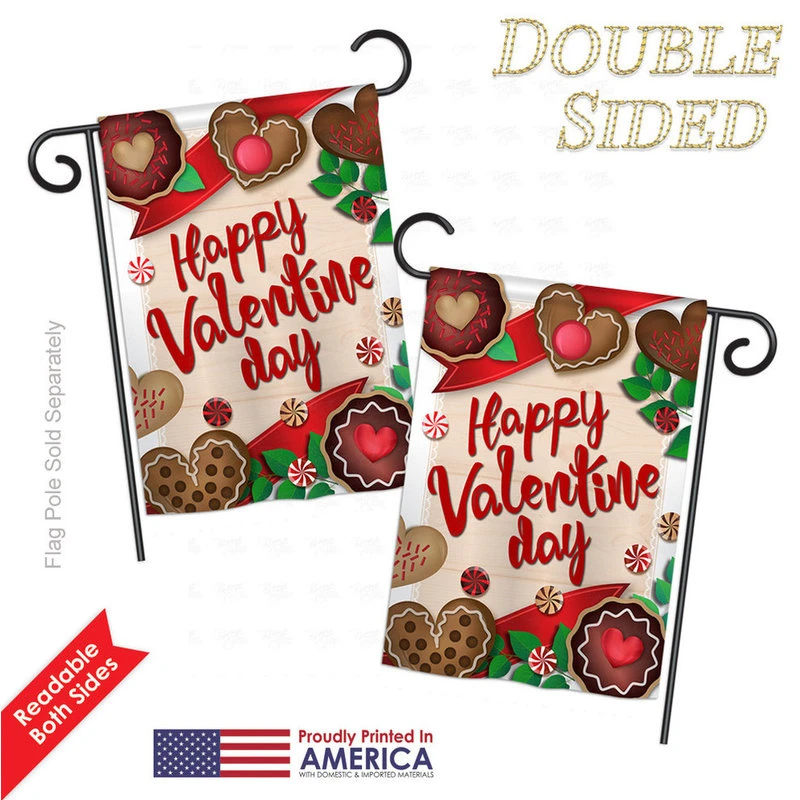 Breeze Decor Very Sweet Valentine Day, Seasonal Vertical Garden Flag 13"x18.5" 5 Breeze Decor Very Sweet Valentine Day, Seasonal Vertical Garden Flag 13"x18.5" - Image 3