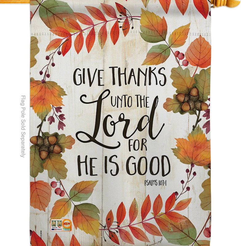 Breeze Decor Give Decorative Vertical Double Sided House Flag 4 Breeze Decor Give Decorative Vertical Double Sided House Flag - Image 2