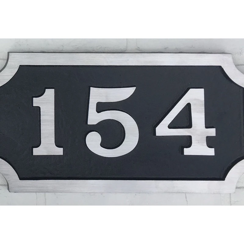 K Castings Address Plaque Solid Aluminum William House Sign, Bold Font 5 K Castings Address Plaque Solid Aluminum William House Sign, Bold Font - Image 3