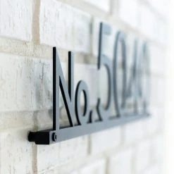 Mod Mettle Address Sign, Black, 6"h Numbers, Palm Springs Font 11 Mod Mettle Address Sign, Black, 6"h Numbers, Palm Springs Font -Mayne Store d1a19ca40127cd6d 7049 w800 h800 b0 p0